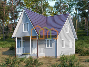 Каркасный дом 8х9